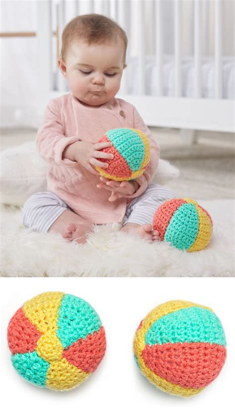 Free Crochet Pattern for Baby's First Beach Ball ⋆ Crochet Kingdom