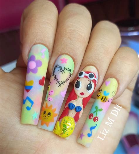 Karol g nails Spring Nails, Summer Nails, Cute Nails, Pretty Nails ...