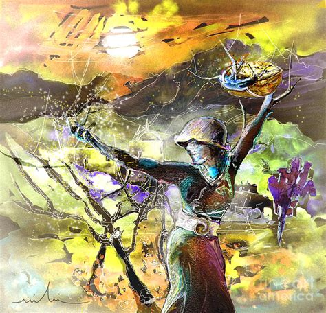 The Parable Of The Sower Painting by Miki De Goodaboom