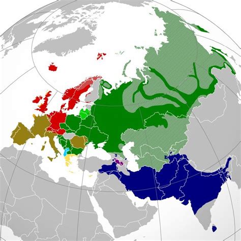 Indo-European Branches Map (Wikimedia) Ancient Languages, European ...