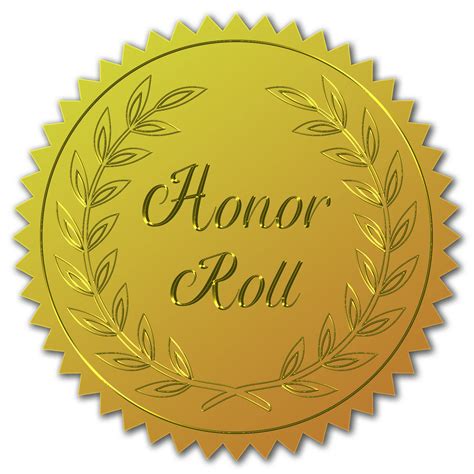 AB Honor Roll Trophy Brag Tag | SchoolLife.com - Clip Art Library