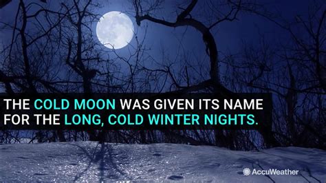 Why is December's full moon known as the Cold Moon? | wusa9.com