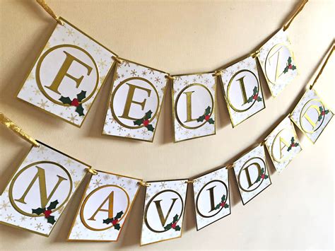 Feliz Navidad Banner Merry Christmas Decoration Sign Photo | Etsy