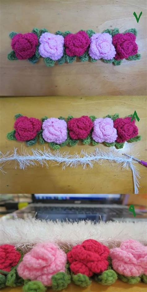 Tina's handicraft : crochet rugs with flowers