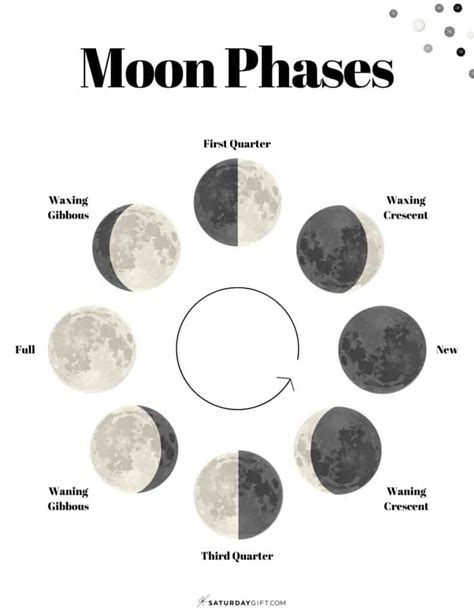 13 Free Printable Moon Phases Worksheets - the 8 Phases of the Moon ...