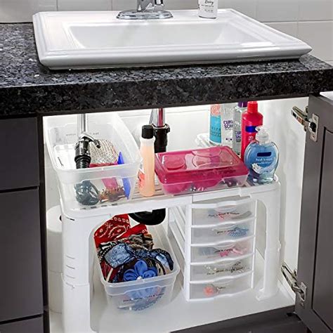 Spicy Shelf Expandable Under Sink Organizer and Storage I Bathroom Under the Sink Organizer ...