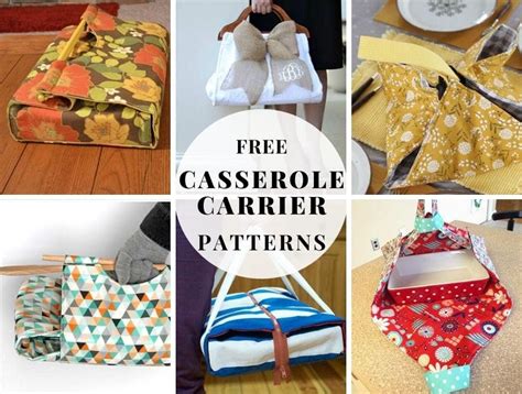 12+ Casserole Carrier Patterns And Tutorials For Your Next Potluck ⋆ Hello Sewing