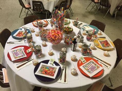 Chamber of Commerce Table Decoration for Annual Meeting, Perryville, MO / Candy Theme "How Sweet ...