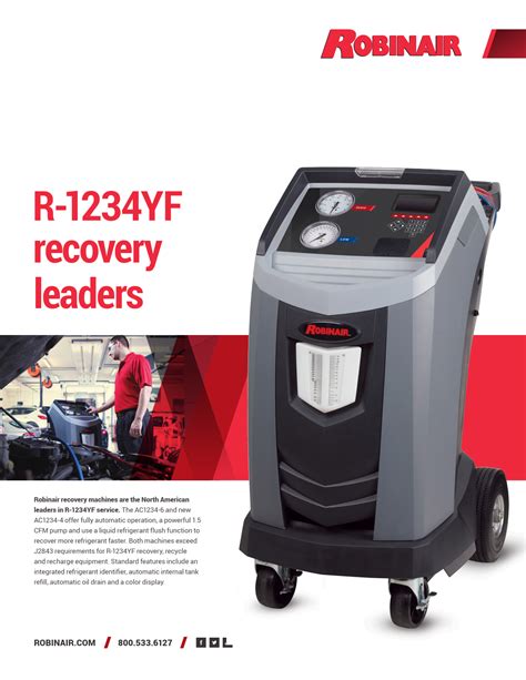 ROBINAIR AC1234-4 Recover, Recycle, Recharge Machine Instruction Manual