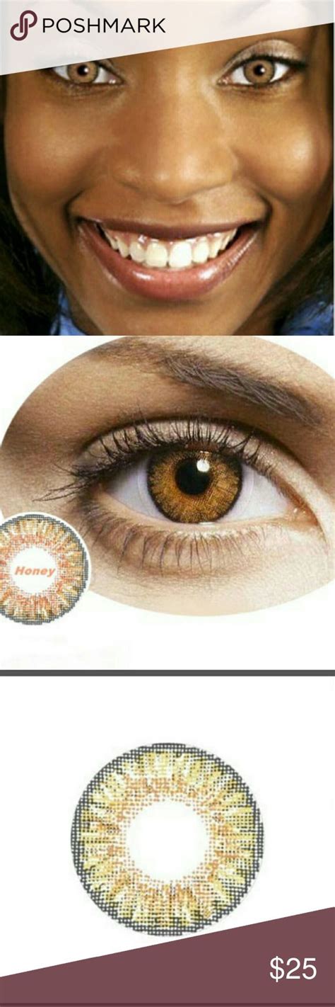 Honey Colored Contact Lenses 12 months of pure Honey colored contact lenses.I am sending you a ...