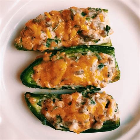 Jalapeno Poppers with Sausage and Cream Cheese : r/lowcarb