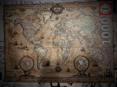 World map puzzle, Hobbies & Toys, Toys & Games on Carousell