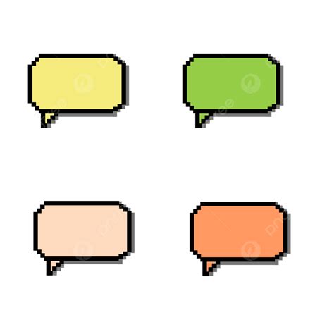 Pixel Text Box PNG Image, Color Pixel Art Text Box, Pixel Art, Text Box ...