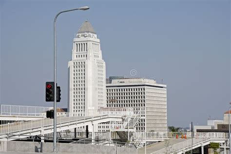 Los Angeles City Hall Building Stock Photo - Image of life, blue: 10695946