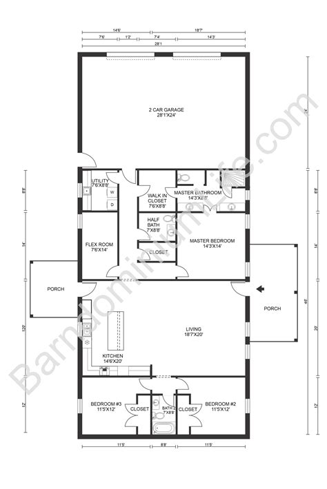 Barndominium Floor Plans With Garage | Floor Roma