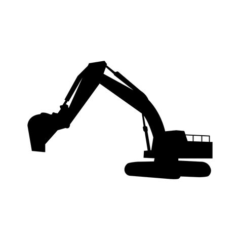 Excavator illustrated on background 4396610 Vector Art at Vecteezy