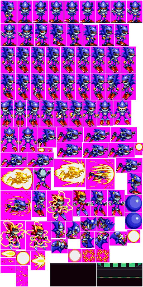 Master Mecha Sonic Sprites ~ Sonic Mecha Spriters Resource Super Metal | Khadrismat