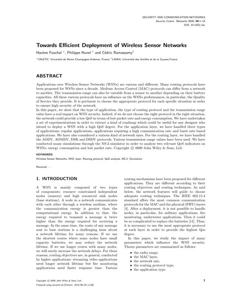 (PDF) Classification of Usual Protocols over Wireless Sensor Networks