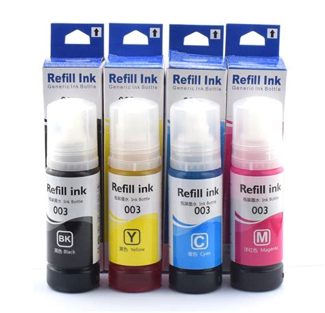 Epson Refill ink 70ml Bottle for EPSON 003 Ink Bottle 70ml L1110 / 3100 ...