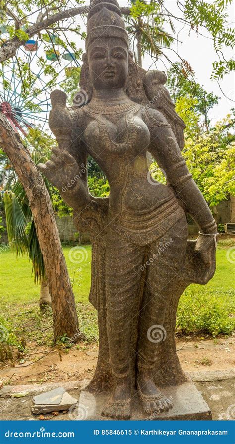 View of Ancient Indian Women Sculpture, Chennai, Tamilnadu, India. Jan 29 2017 Editorial Image ...