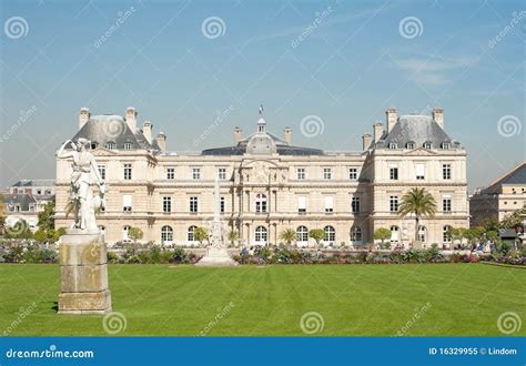 Luxembourg Palace stock image. Image of building, garden - 16329955