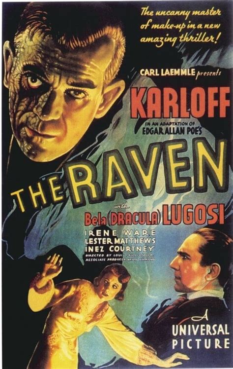 Bela Lugosi Boris Karloff The Raven Movie Poster Print (18 x 24) - Item # DOM300KJA45353 ...