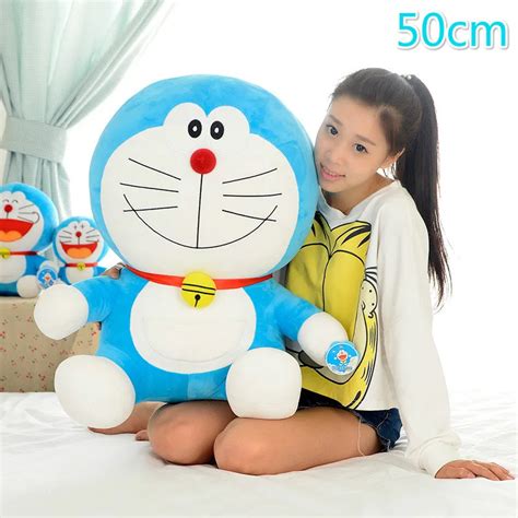 Big 50cm Cute Cat Stuffed Animal Doll Doraemon Plush Doll Kids Toy Gift For Children Birthday ...