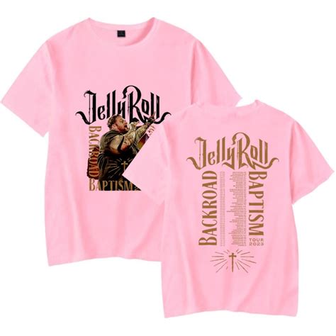 Jelly Roll Backroad Baptism Photo Tour Merch T-shirt ShortSleeve New ...