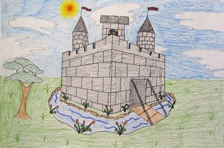 10 best perspective drawing castle images on Pinterest | Perspective drawing, Medieval art and ...