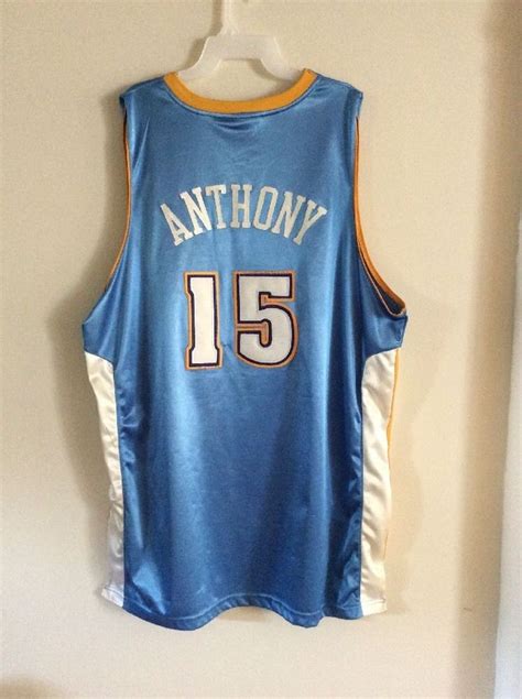 Carmelo Anthony Denver Nuggets Blue Adidas Authentic Jersey sz 58 # ...