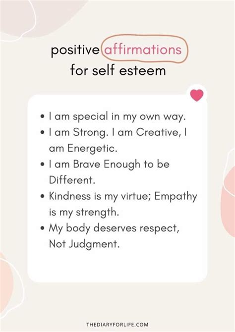 70+ Powerful Positive Affirmations For Self Esteem