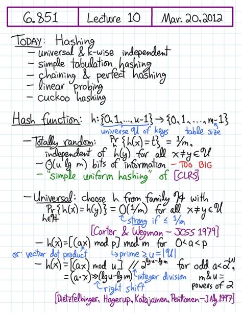 Lecture 10 in 6.851: Advanced Data Structures (Spring'12)