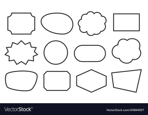 a set of different shapes and sizes for the shape of a paper or ...