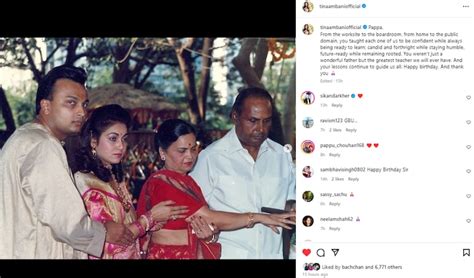 Tina Ambani shares throwback photo on father-in-law Dhirubhai Ambani’s birth anniversary - India ...