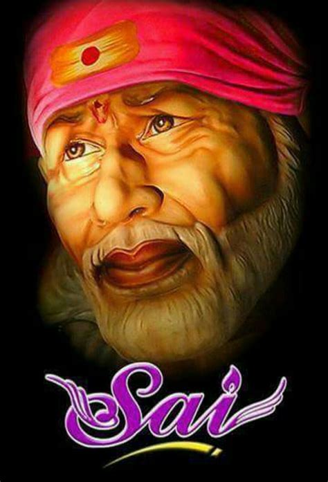 Sai Baba Black Wallpaper