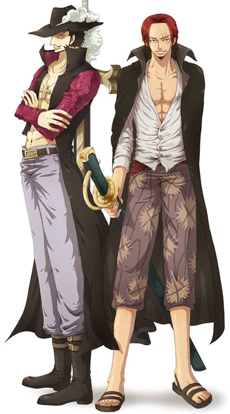 Shanks and Mihawk | One piece, One piece fanart, One piece crew