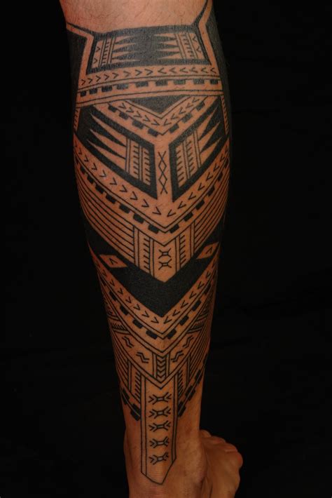 SHANE TATTOOS: Samoan Polynesian Calf Tattoo