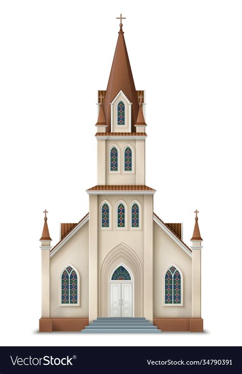 Christian church Royalty Free Vector Image - VectorStock