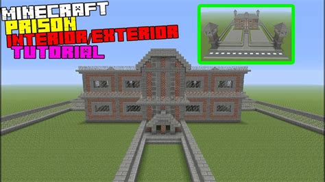 Minecraft Tutorial: How To Make A Prison Interior/Exterior (Inside/Outside) - YouTube