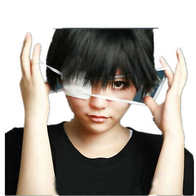 Unisex White Single-Eyed Eyepatch Anime Movie LARP Halloween Cosplay ...