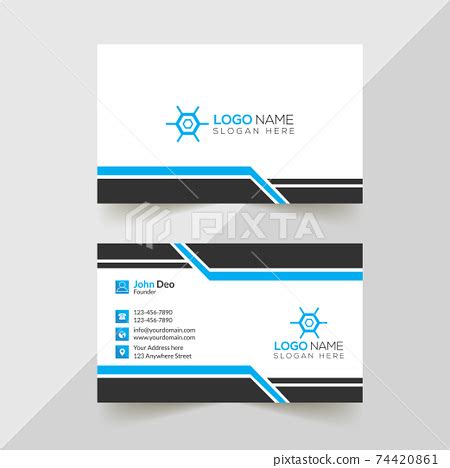 Modern Professional Business Card Template,... - Stock Illustration [74420861] - PIXTA