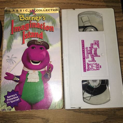 Barney Imagination Island VHS Classic Collection 48 Min Ages 1-8 TESTED | Barney & friends ...