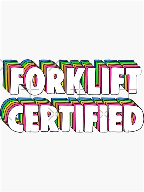 "Forklift Certification Meme" Sticker for Sale by Barnyardy | Redbubble