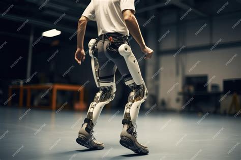 Premium Photo | Explores how cybernetic prosthetic leg technology is ...