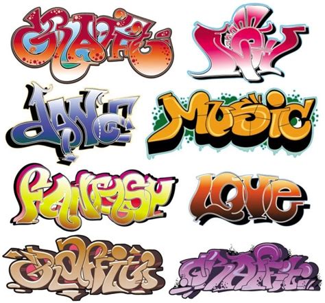 Beautiful graffiti font design 02 vector Vectors graphic art designs in ...