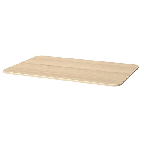 BEKANT table top, white stained oak veneer, 120x80 cm - IKEA