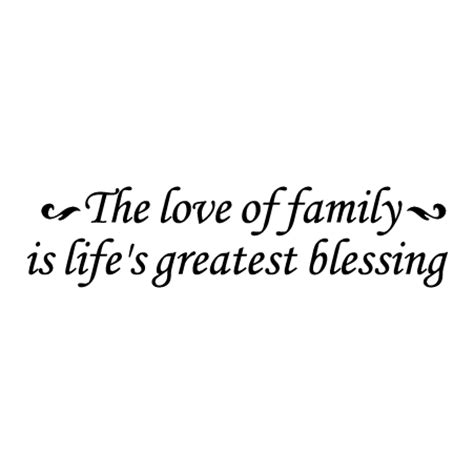 Life's Greatest Blessing Monotype Wall Quotes™ Decal | WallQuotes.com