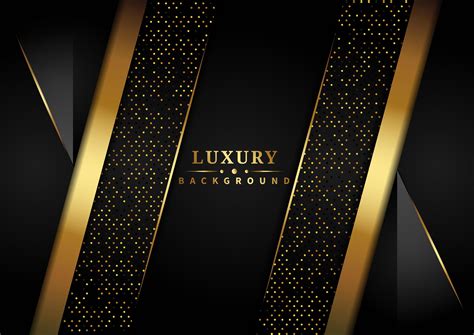 Abstract Gold and Black Overlapping Layers Luxury Background 1105481 ...