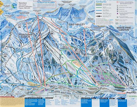 Snowbird Ski Area Trail Map