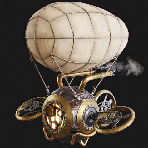 Steampunk Drone - 3D Model by Olegator